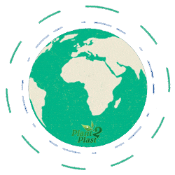 earth environment Sticker by Plant2Plast A/S