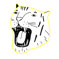 noninezi illustration tiger nono noninezi Sticker