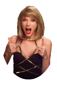 Happy Taylor Swift Sticker by reactionstickers