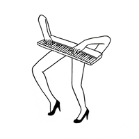 piano GIF by Laurène Boglio