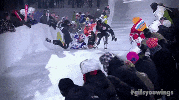 ice hockey falling GIF by Red Bull