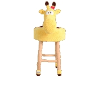 makuka happy handmade crochet giraffe Sticker