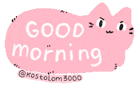 Good Morning Cat Sticker