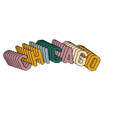 Chicago Illinois Sticker by AliceandWonder