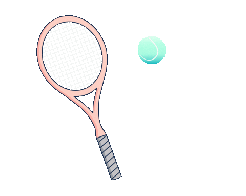 Serve Tennis Court Sticker by shopDoubletake