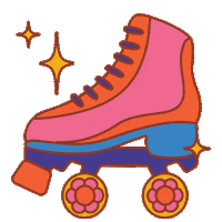 Pink Orange Sticker by Lights Lacquer
