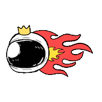 marioartheking crown corona rey astronauta Sticker