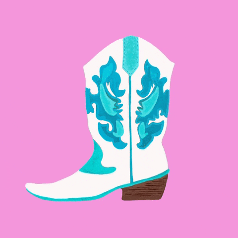Southern Charm Cowgirl Boot GIF by Daisy Lemon