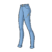 Jeans Sticker by Rychal de Carne