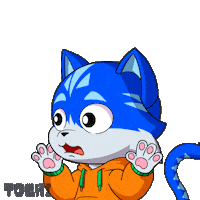Cat Wow Sticker by Toshithecat