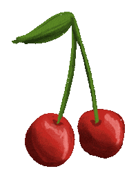 Fruit Cherry Sticker by iriskristen