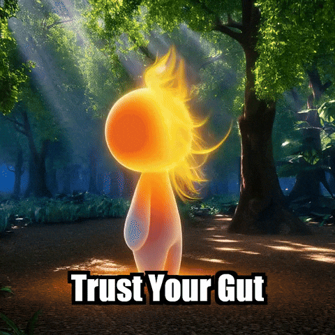 Wisdom Trust Your Gut GIF by Bloomscroll