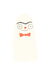 Ghost Eyebrow Sticker