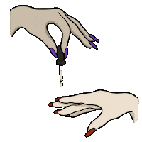 Jigglejiggle93 beauty nails small business oil Sticker