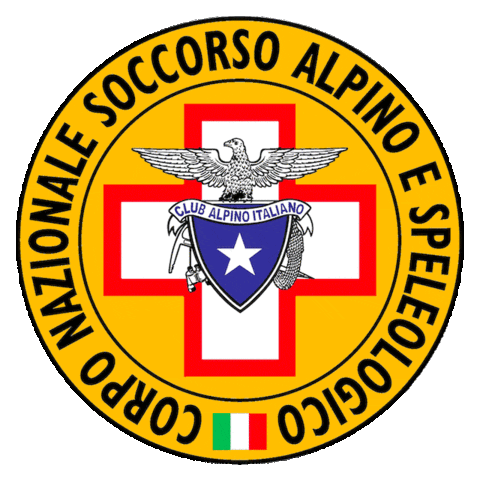 Italia Mountainrescue Sticker by Corpo Nazionale Soccorso Alpino e Speleologico -Bergrettung - Mountain Rescue Ehrenamtliche Organisation