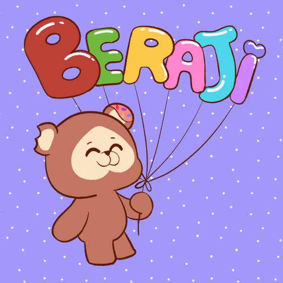 Balloons GIF by Beraji Bears