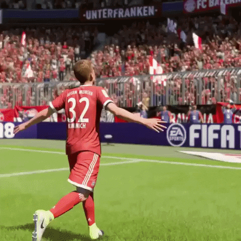 ea sports happy dance GIF by FC Bayern Munich
