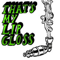Text Smoking Sticker by Wavy McSplash