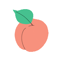 Orange Fruit Sticker by All Natural Pharmacy