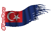 MelindaLooi mask flags sabah kualalumpur Sticker