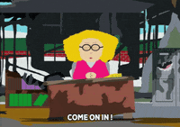 principal victoria talking GIF by South Park 