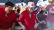 Football Yell GIF by University of Louisiana at Lafayette
