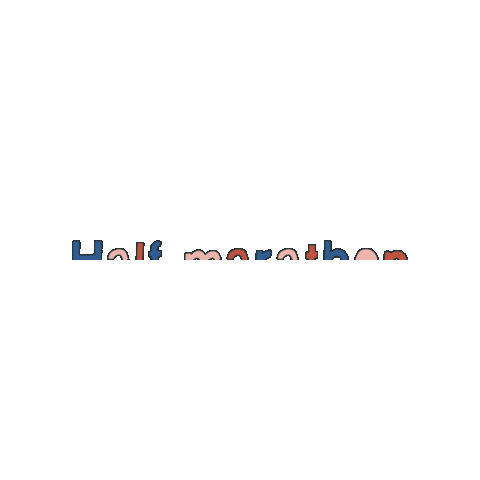 Half Marathon Run Sticker