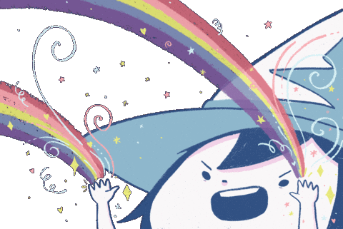 Graphic Novel Rainbow Sticker