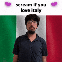 (silent) scream if you love italy