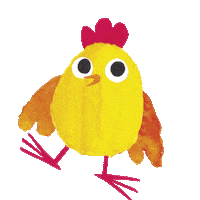 Adelru happy baby hen poule Sticker