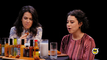 Broad City Wings GIF by First We Feast: Hot Ones