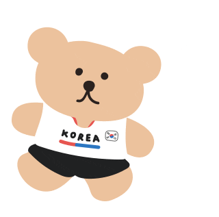 Korea Running Sticker by THOMAS LEE