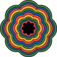 Tenuedeattireid trippy flower tenuedeattire flowerforthefuture Sticker