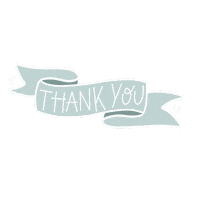kalligraphe thanks lettering thankyou banner Sticker