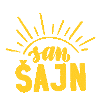 Sunshine Czech Sticker by LetterArt.cz