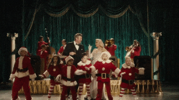 blake shelton christmas GIF by Gwen Stefani