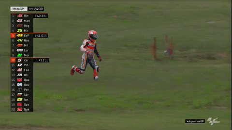 Marquez running GIF by MotoGP