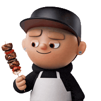 Bbq Smells Good Sticker by OneFootball Heads