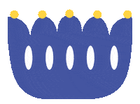 Queen King Sticker by Blossom Books