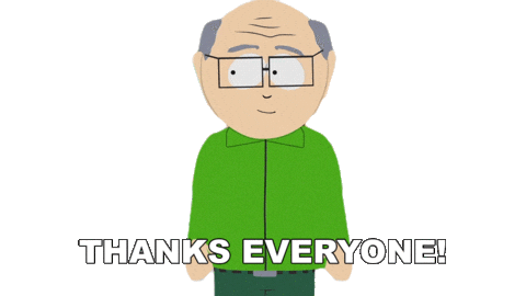 Thanks Thank You Sticker by South Park