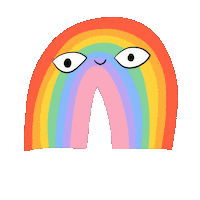 Rainbow Sun Sticker