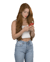 Phone Scrolling Sticker by Dirndllove