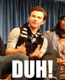 Chris Colfer GIF