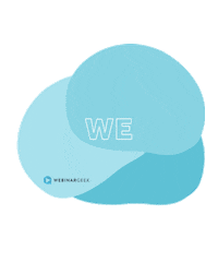 WebinarGeek blue live software linkinbio Sticker