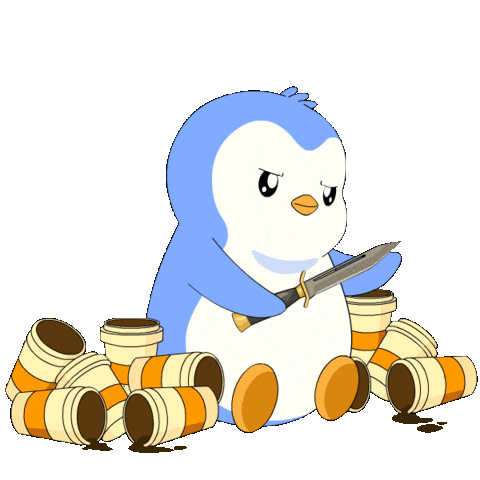 Angry Over It Sticker by Pudgy Penguins