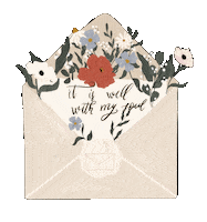 Envelope Wildflowers Sticker