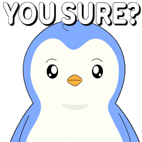 Confused Penguin Sticker by Pudgy Penguins