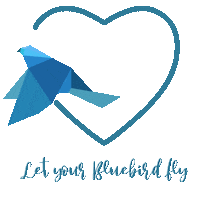 Bluebird Bird Flying Sticker by Der Blaue Vogel