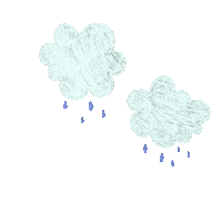 Chocomilk_doodles art sad water rain Sticker