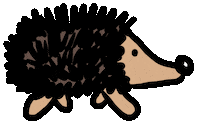 Hedgehog Animaux Sticker by Ruppert Tellac